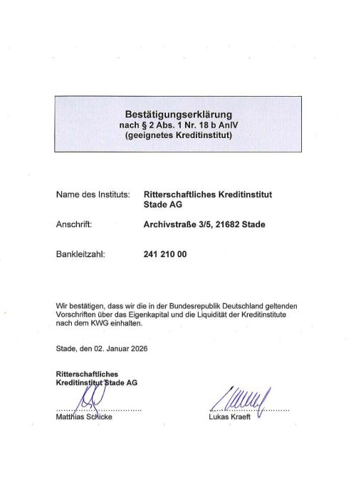 Bestätigungserklärung